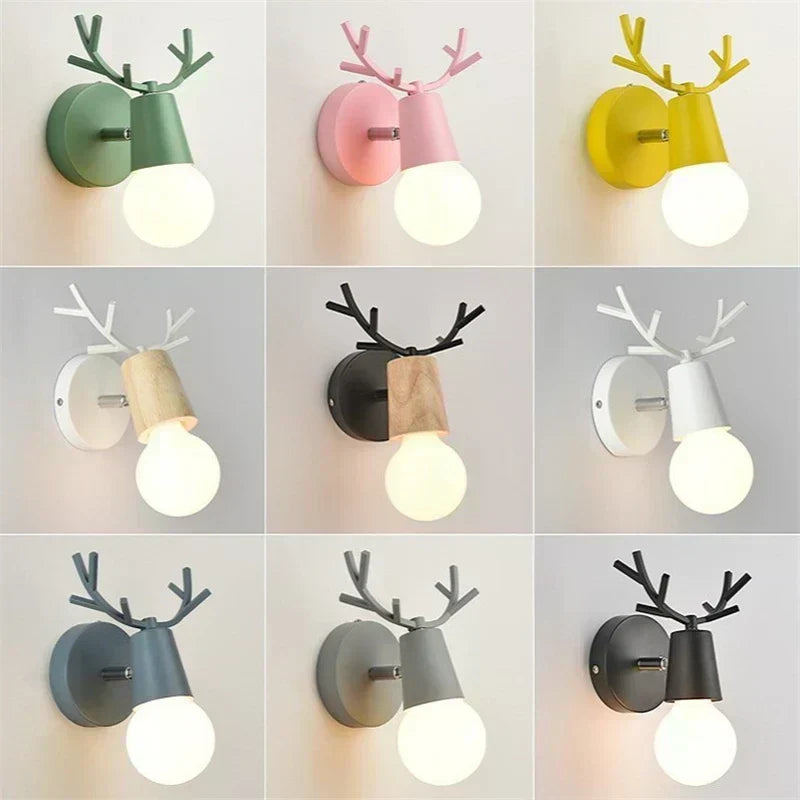 Forest Haven Rustic Antler Wall Sconce — Warm LED Glow Illumination