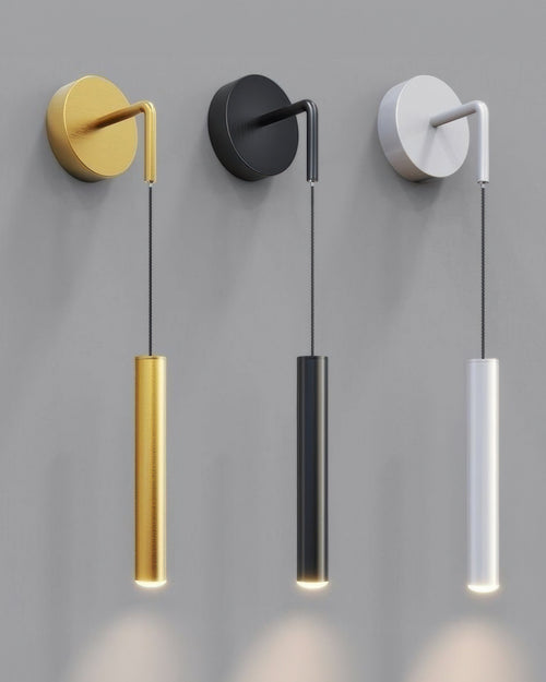 AuroraSphere LED Cylinder Wall Sconce — Warm Glow, Minimalist Profile