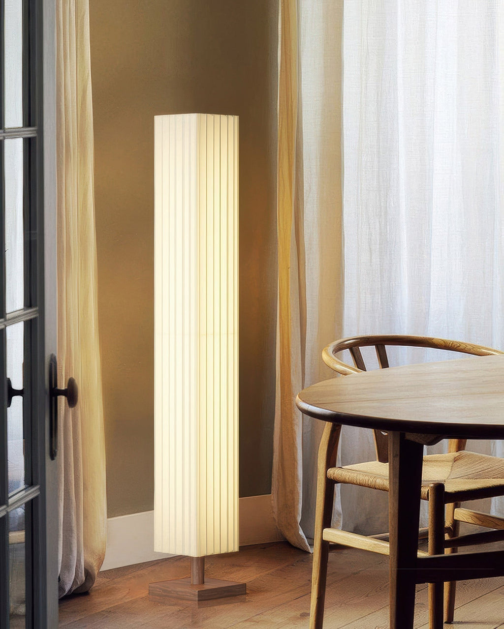 Sylara Floor Lamp — Wabi Sabi Oriental Minimalist Design