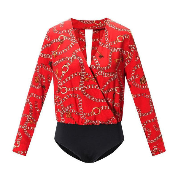 Vintage body s potiskem — elegantní výrazný styl