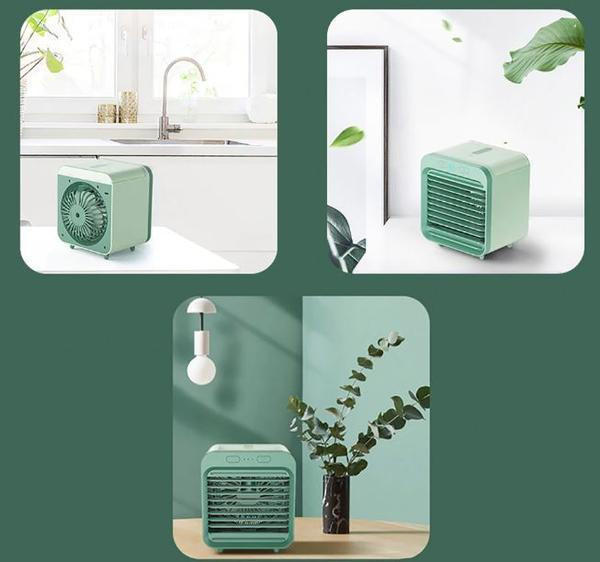 Ar condicionado portátil mini com refrigeração a água — Ventilação natural