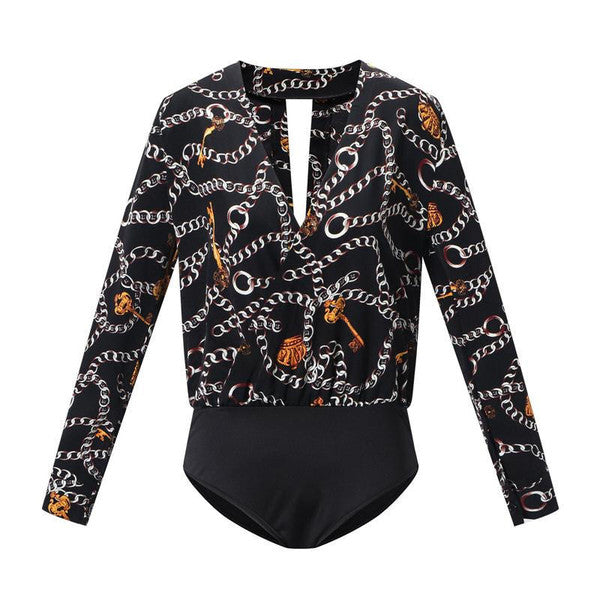 Vintage body s potiskem — elegantní výrazný styl