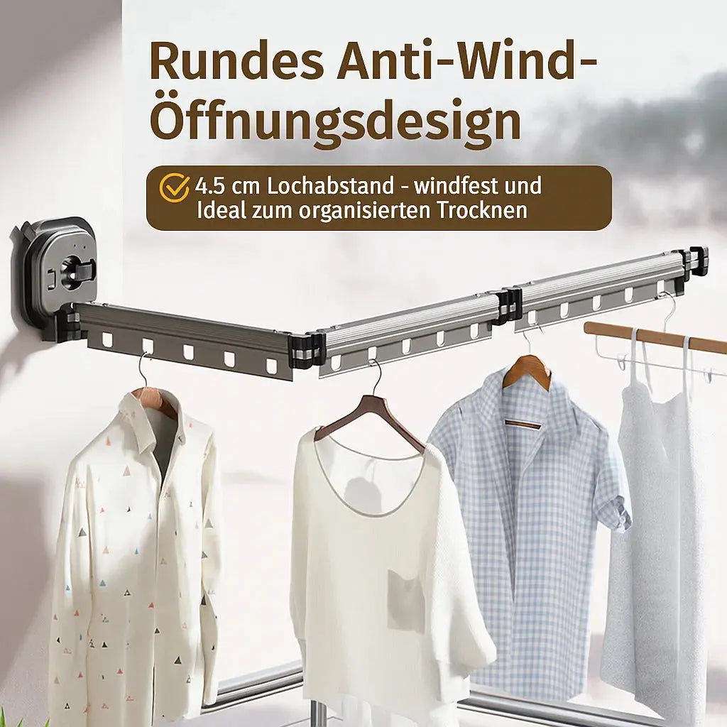 Wall-Mounted Clothes Dryer for Small Spaces - No Drilling Required - Souliia