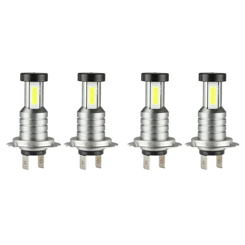 ערכת נורות פנס LED מסוג H7 — 4 נורות חלופיות בעלות בהירות גבוהה