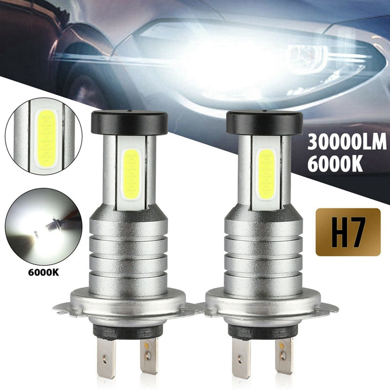 ערכת נורות פנס LED מסוג H7 — 4 נורות חלופיות בעלות בהירות גבוהה
