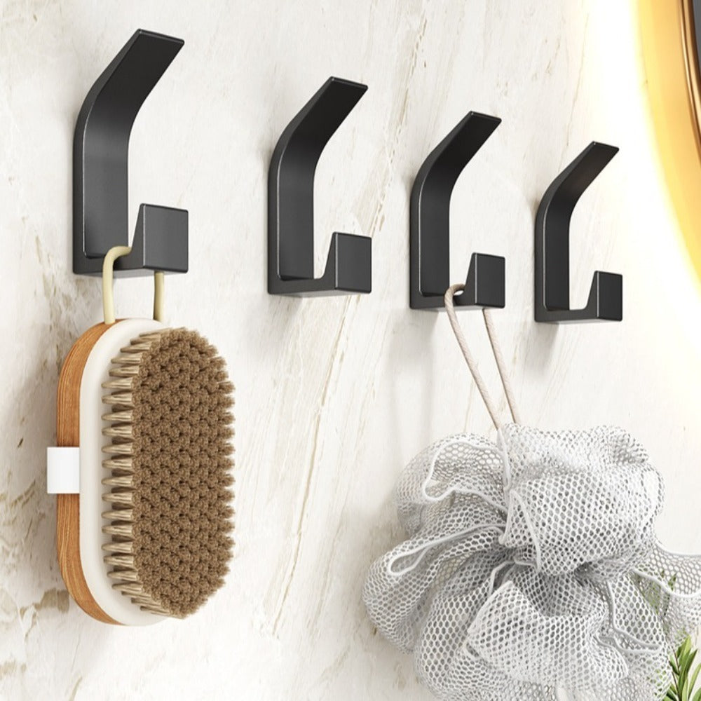 5-Pack Self-Adhesive Coat Hooks — No-Drill Wall Storage
