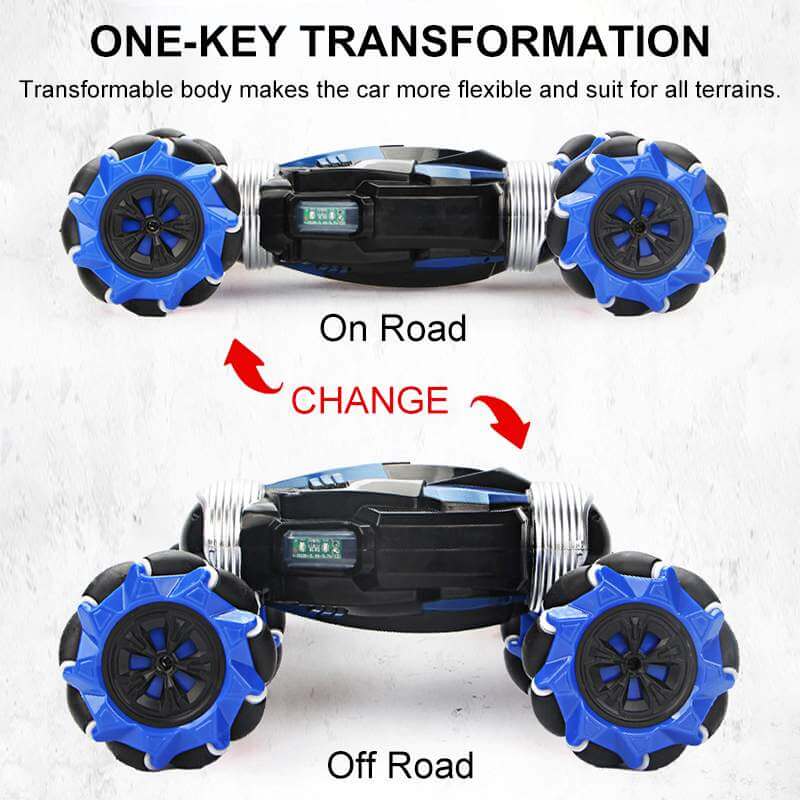 Kauko-ohjattava stunt-auto — nelivetoinen maastoajo, 2 tilaa