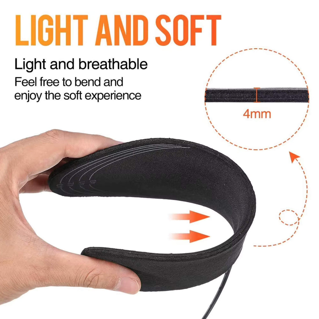 Solette riscaldate alimentate tramite USB per calzature, 8W 5V 2A, EVA personalizzabile - Souliia
