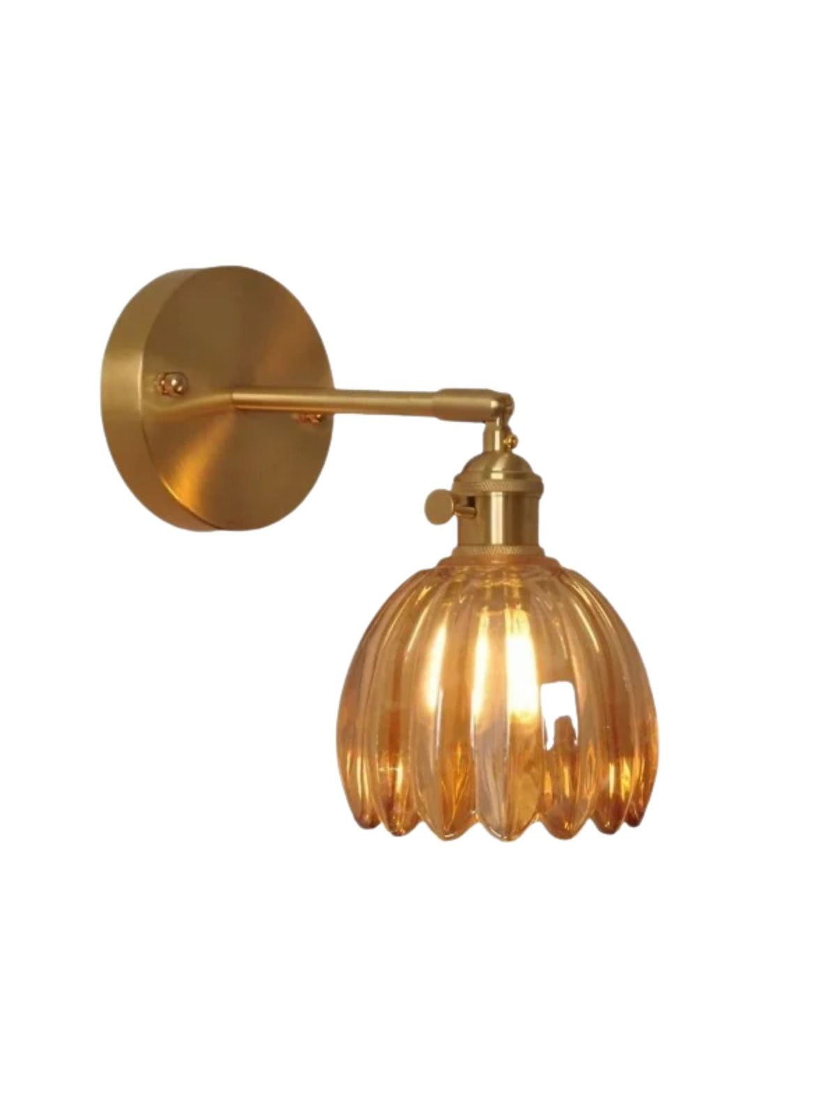 Verdoma Tulip Inspired Floral Shade Wall Lamp — Art Deco Inspired Decorative Sconce for Bedrooms | Souliia