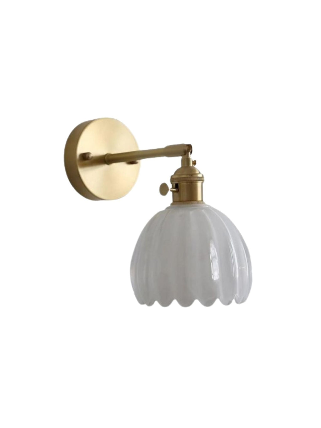 Verdoma Tulip Inspired Floral Shade Wall Lamp — Art Deco Inspired Decorative Sconce for Bedrooms | Souliia