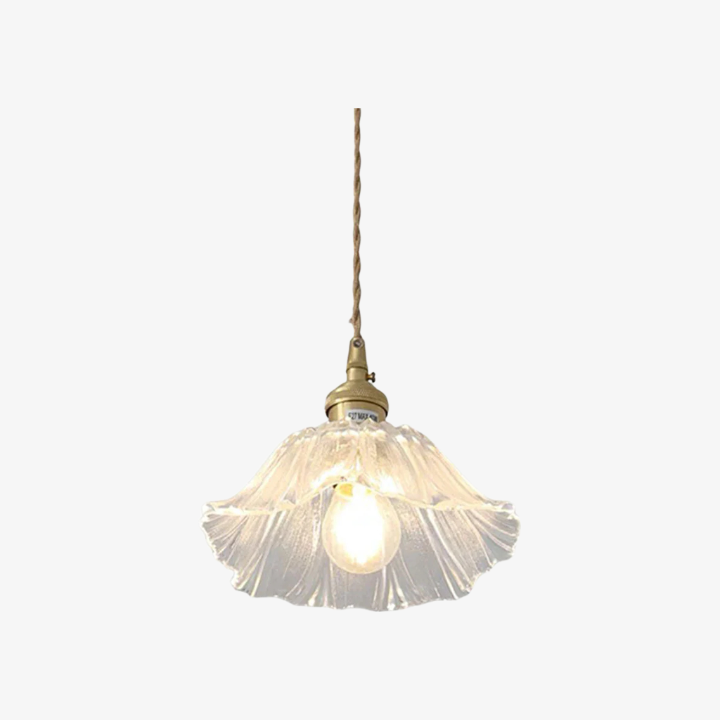 Verdoma Floral Glass Pendant - Vintage Style Hanging Light for Dining Rooms | Souliia