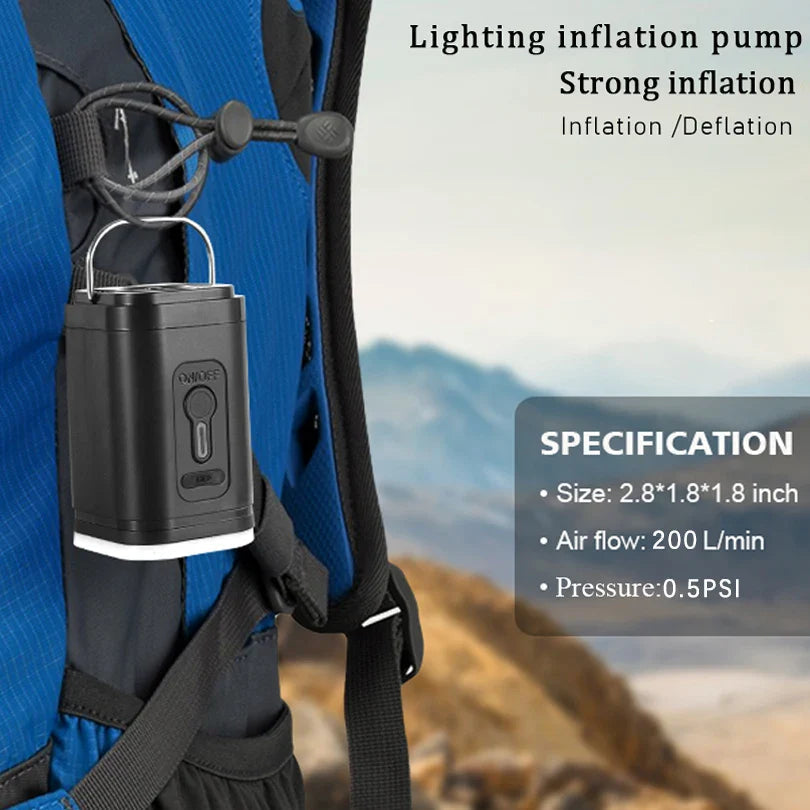 USB-C-minipumppu 5 suuttimella – virtausnopeus 200 L/min - Souliia