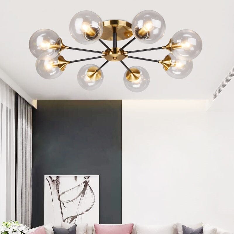 Luna Chandelier — Remote Lighting Control Switch, Emerald Glass Orb Assembly