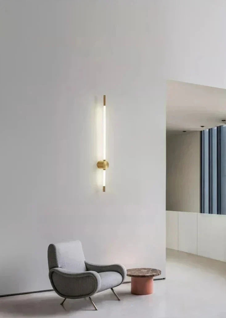 LumaFlex Vertical LED Wall Light — Slim Metal Finish, Energy Efficient Lighting
