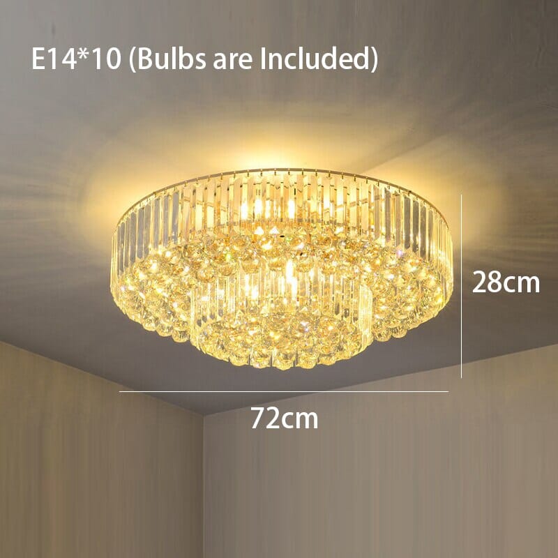 Aurora Vintage Industrial LED Ceiling Light — Polished Gold Shade