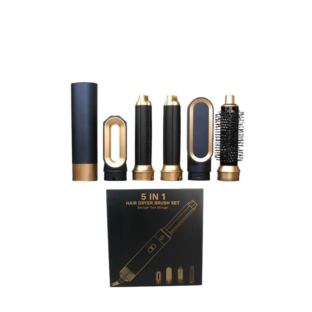 Glossify 5-in-1 Hair Styler | 1000W Hot Air Brush with Ionic Technology