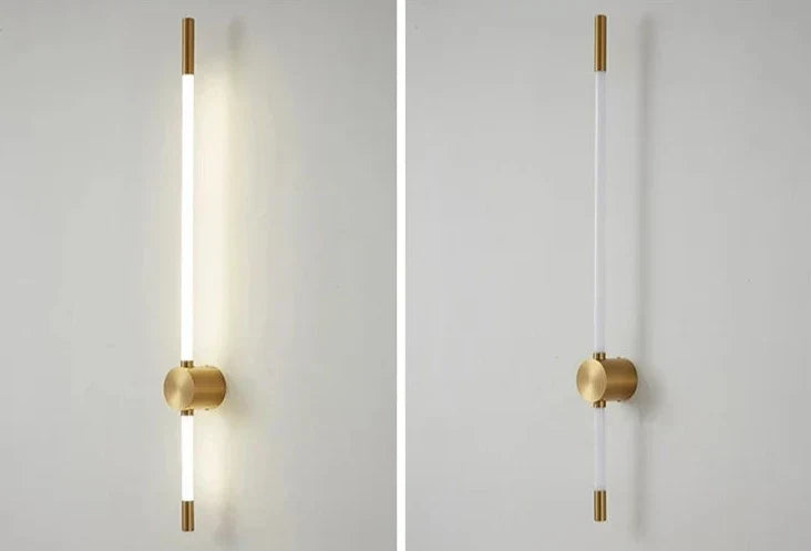 LumaFlex Vertical LED Wall Light — Slim Metal Finish, Energy Efficient Lighting