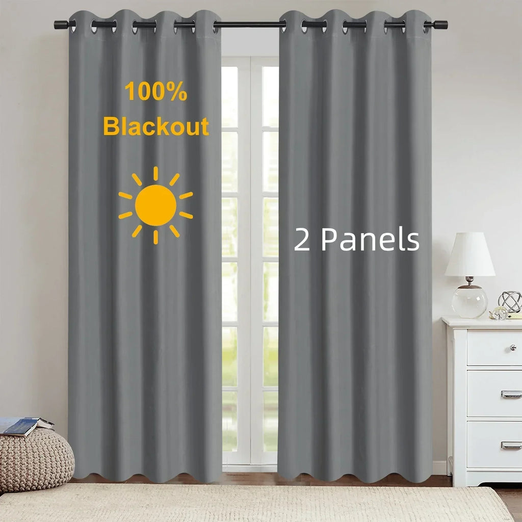 Luxedrape 100% Blackout Draperies — Coated Lining, Temperature Regulating Finish