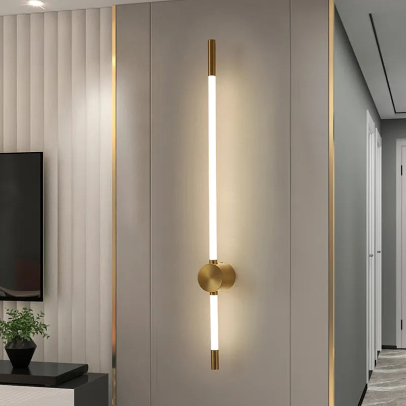 LumaFlex Vertical LED Wall Light — Slim Metal Finish, Energy Efficient Lighting
