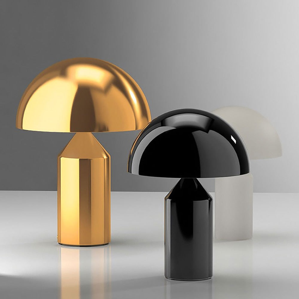 Nova Nordic Table Lamp — Gentle Touch Control, Black White Gold