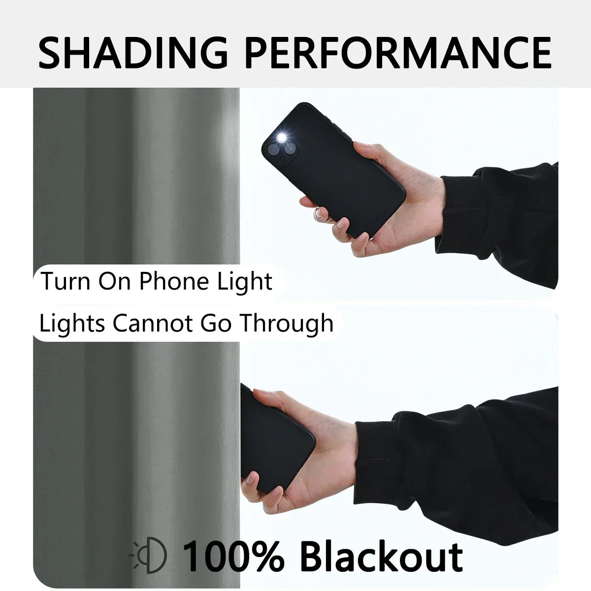 Luxedrape 100% Blackout Draperies — Coated Lining, Temperature Regulating Finish