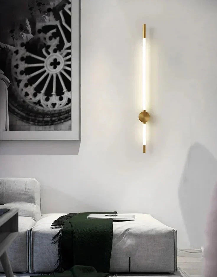 LumaFlex Vertical LED Wall Light — Slim Metal Finish, Energy Efficient Lighting