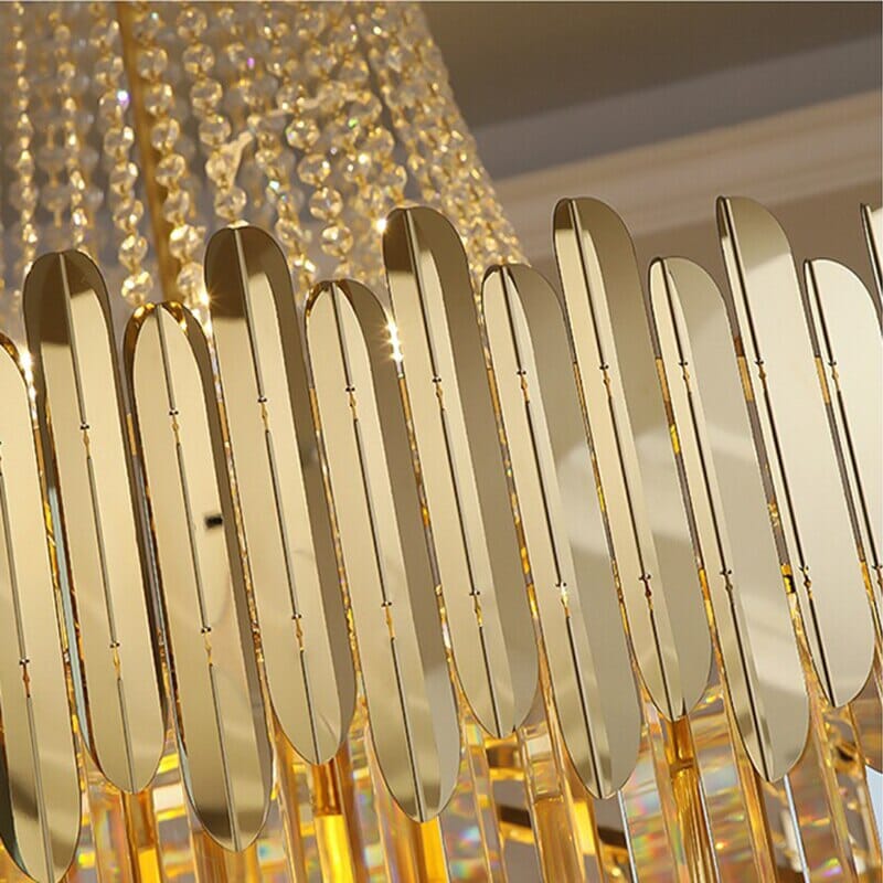 Luminara Crystal Chandelier – Cut Crystal Accents, Refracting Light Design