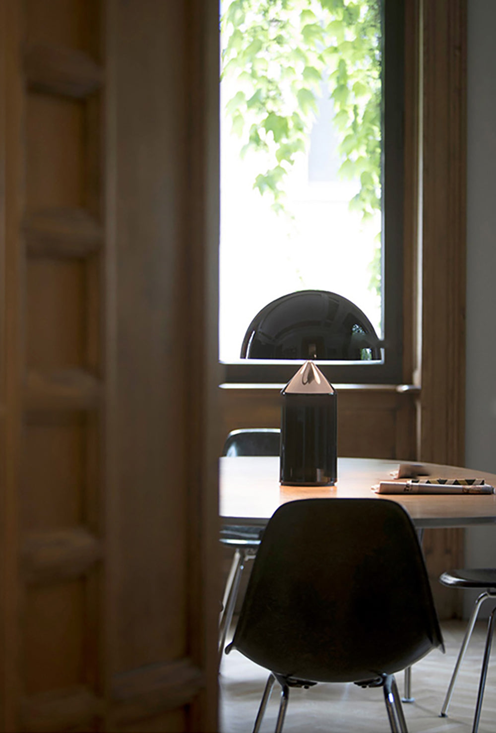 Nova Nordic Table Lamp — Gentle Touch Control, Black White Gold