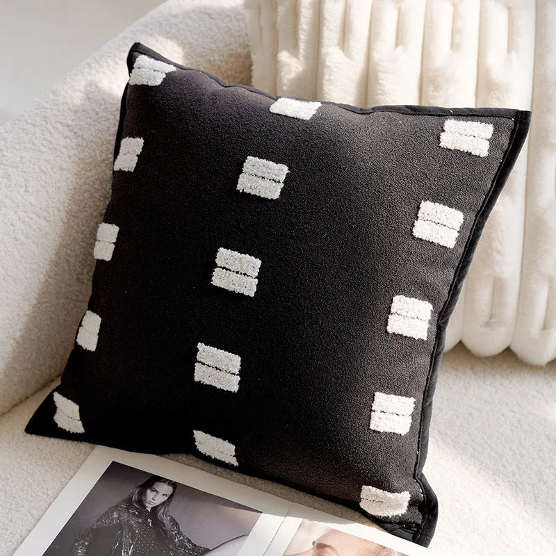 Lyra Linen and Cotton Embroidered Horse Pillow Cover