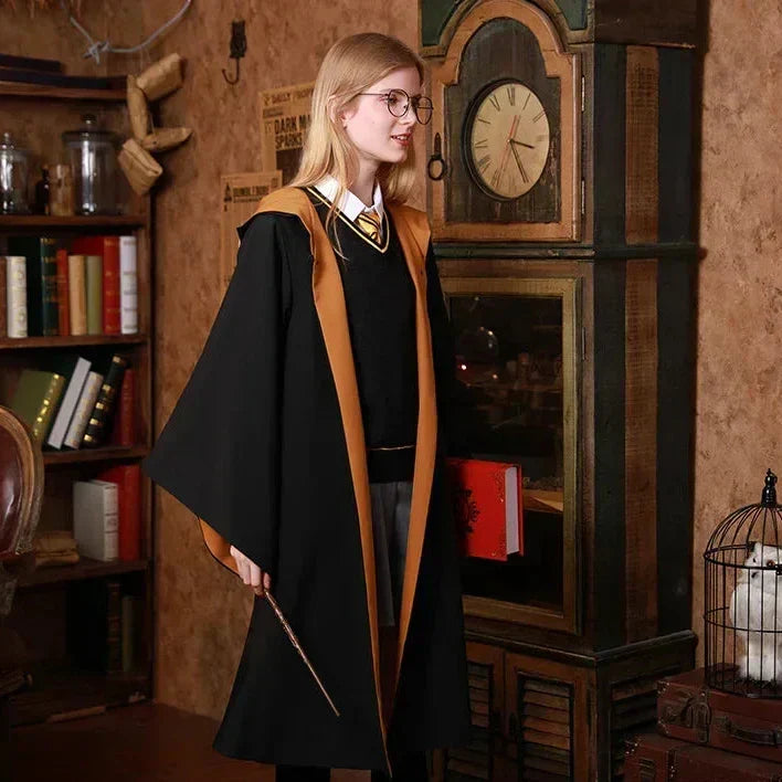 Magishire Hogwarts Wizard Costume Set — Robe, Wand and Accessories