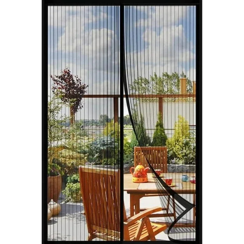 BreezeAura Mosquito Resistant Door Curtain 100x210 Cm Hands-Free