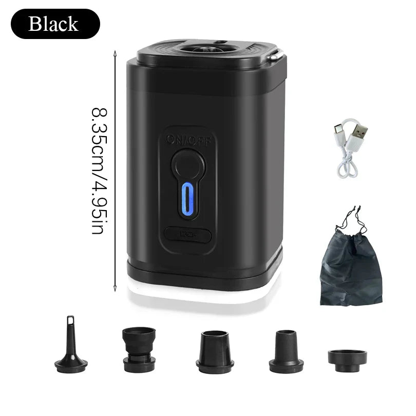 USB-C-minipumppu 5 suuttimella – virtausnopeus 200 L/min - Souliia