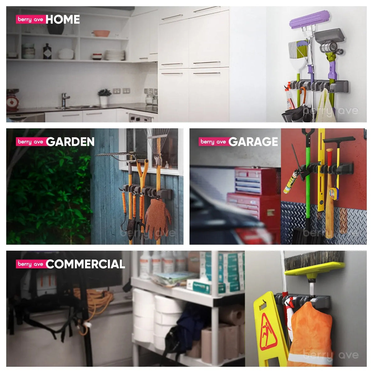 Wall-Mounted Broom Holder - Souliia