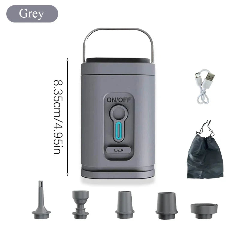 USB-C-minipumppu 5 suuttimella – virtausnopeus 200 L/min - Souliia