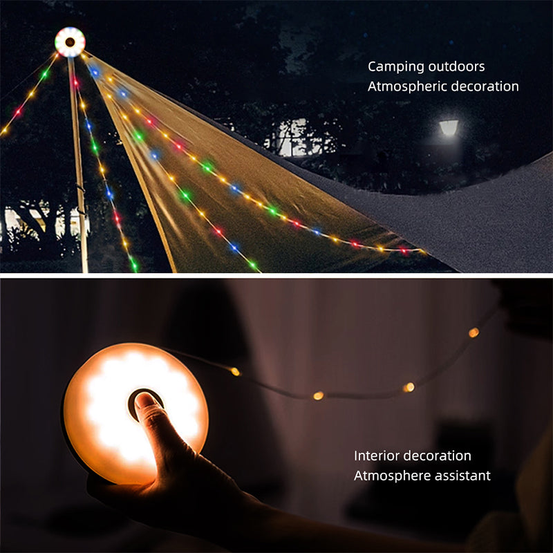 Guirlande lumineuse extérieure — Conception rétractable anti-emmêlement