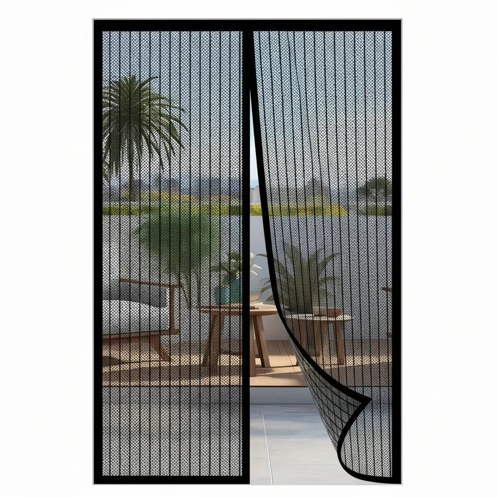 BreezeAura Mosquito Resistant Door Curtain 100x210 Cm Hands-Free