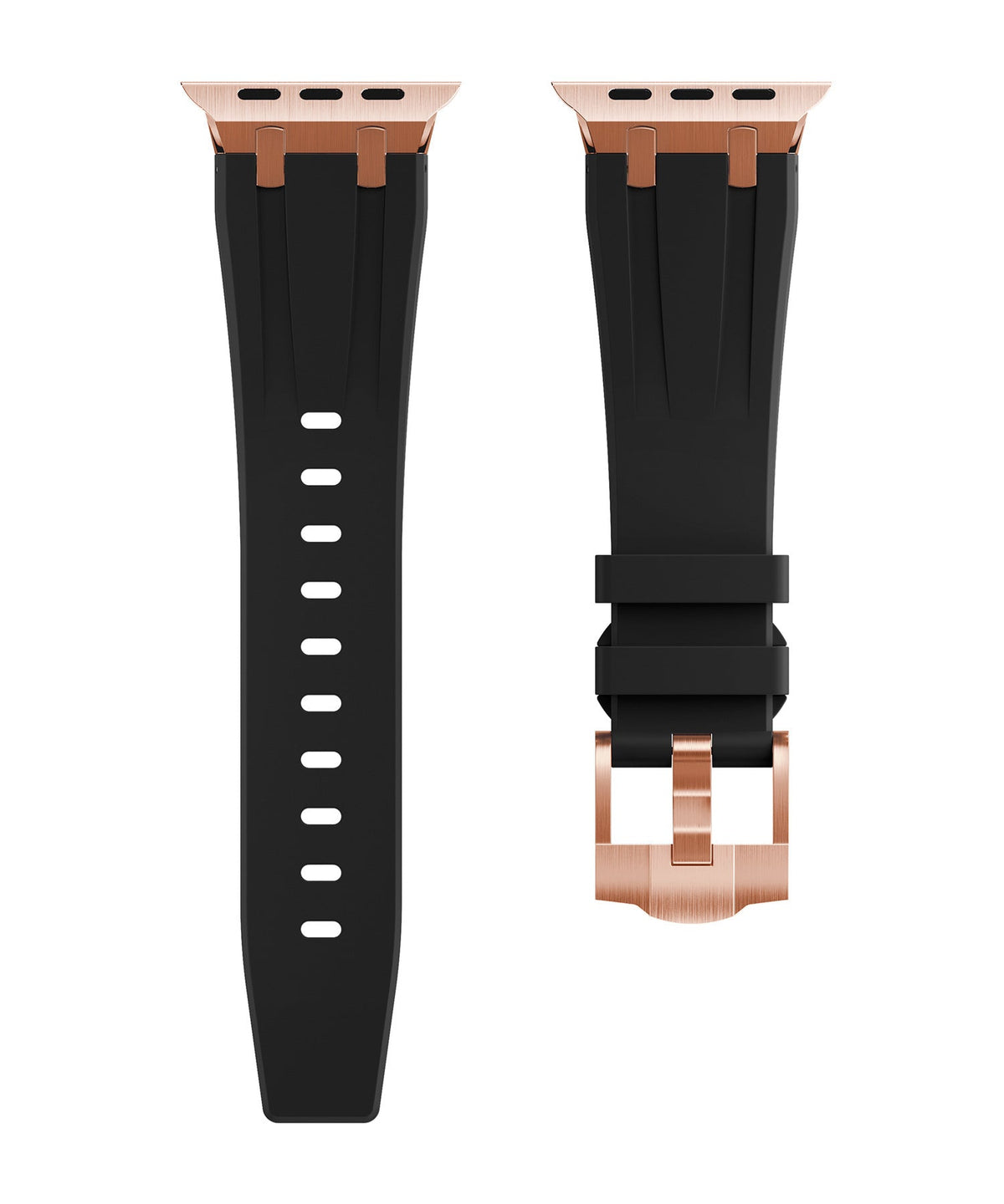 NovaFlex Liquid Silicone Strap for Apple Watch Edition — Polished Metal End Cap