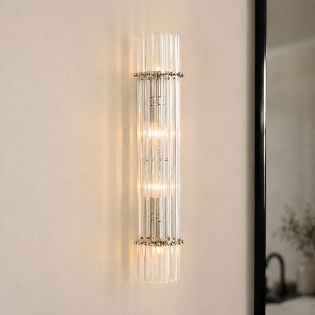 Lumora Crystal Up Down Wall Light – Double Wall Sconce for Bedroom | Souliia