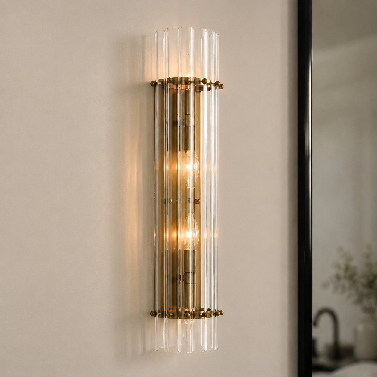 Lumora Crystal Up Down Wall Light – Double Wall Sconce for Bedroom | Souliia