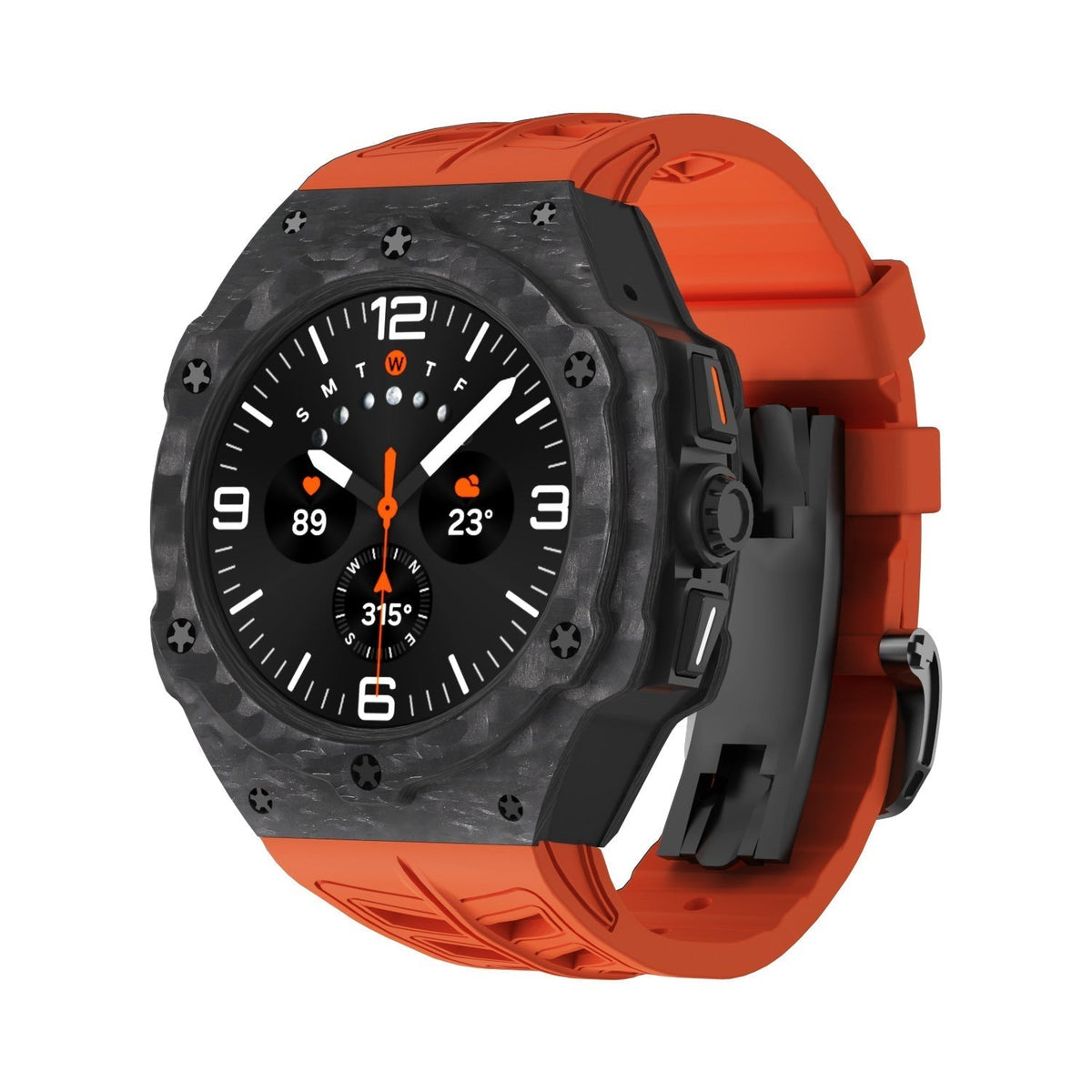 Galaxy Watch 7 Ultra VertexGuard Carbon Case and Band Set