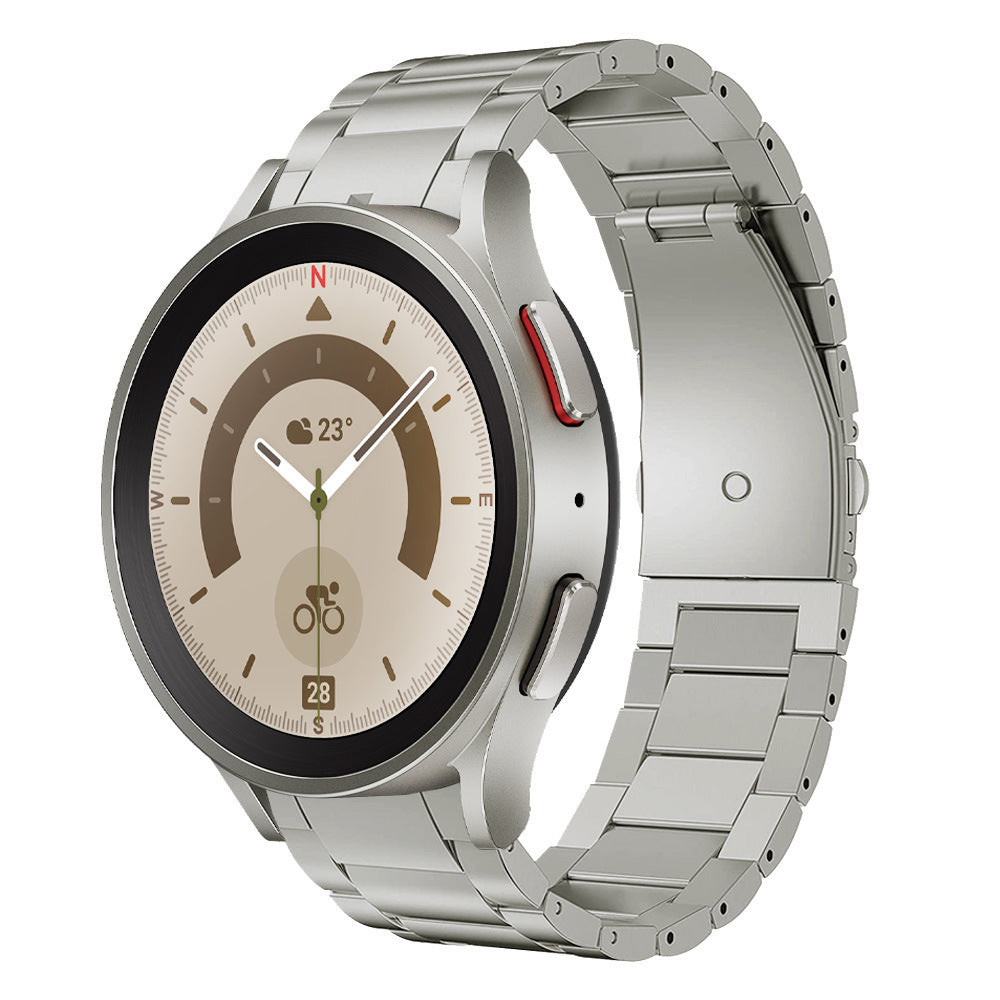 Nova Pro Grade 2 Titanium Strap — Custom Magnetic Closure, Galaxy Watch 4 Through 7