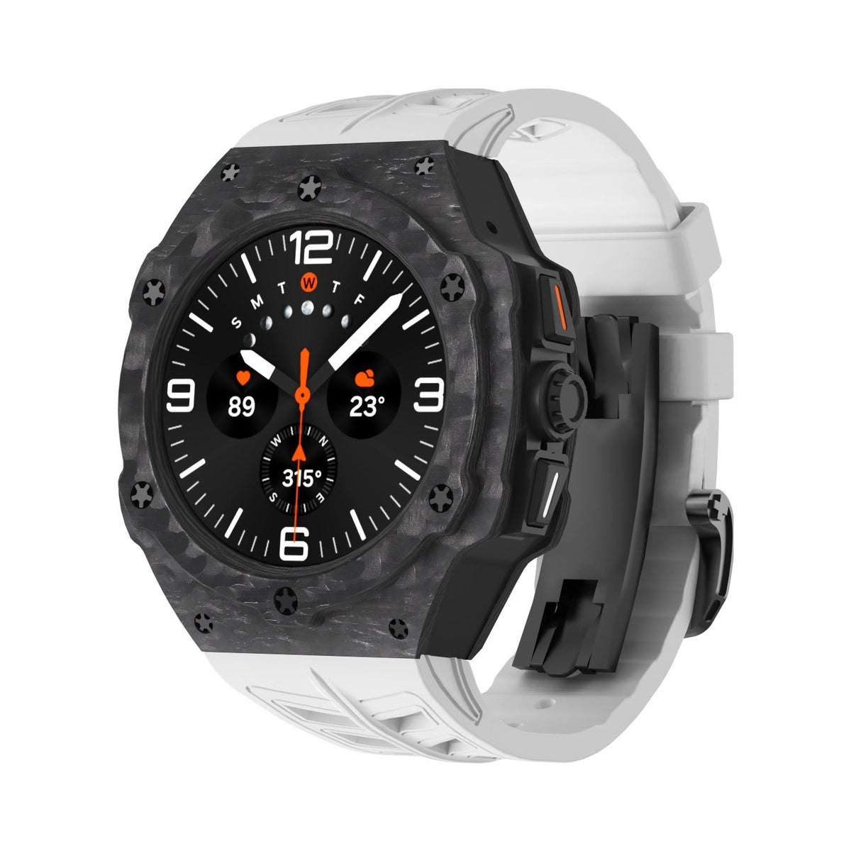 Galaxy Watch 7 Ultra VertexGuard Carbon Case and Band Set