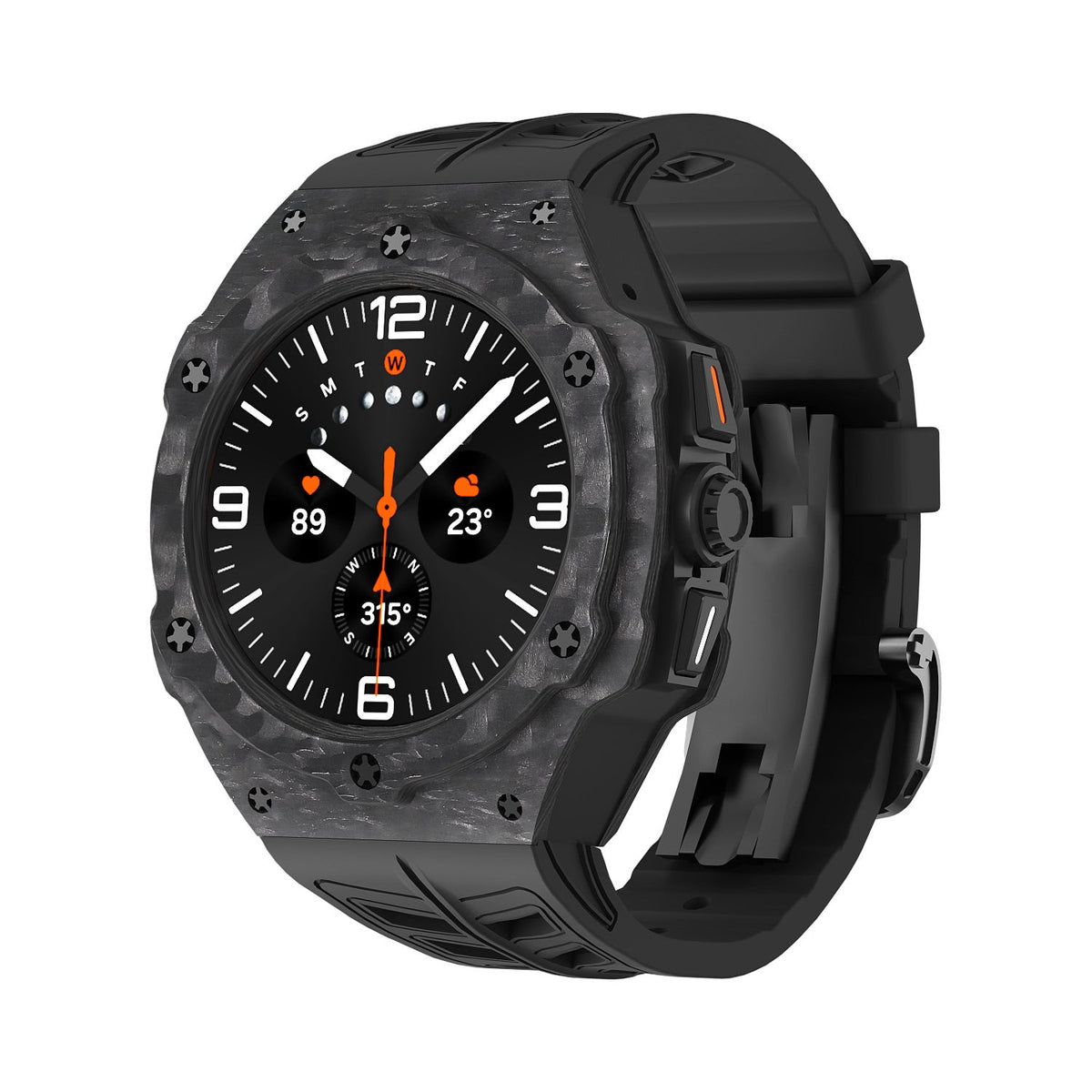 Galaxy Watch 7 Ultra VertexGuard Carbon Case and Band Set