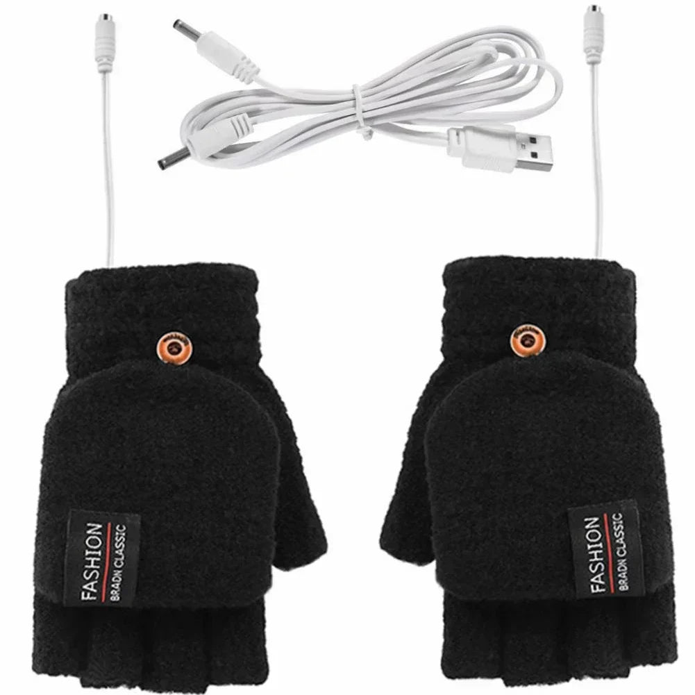 Gants chauffants rechargeables par USB avec trois niveaux de chaleur - Souliia