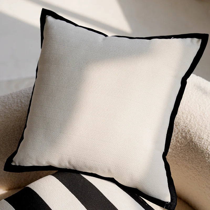 Lyra Linen and Cotton Embroidered Horse Pillow Cover