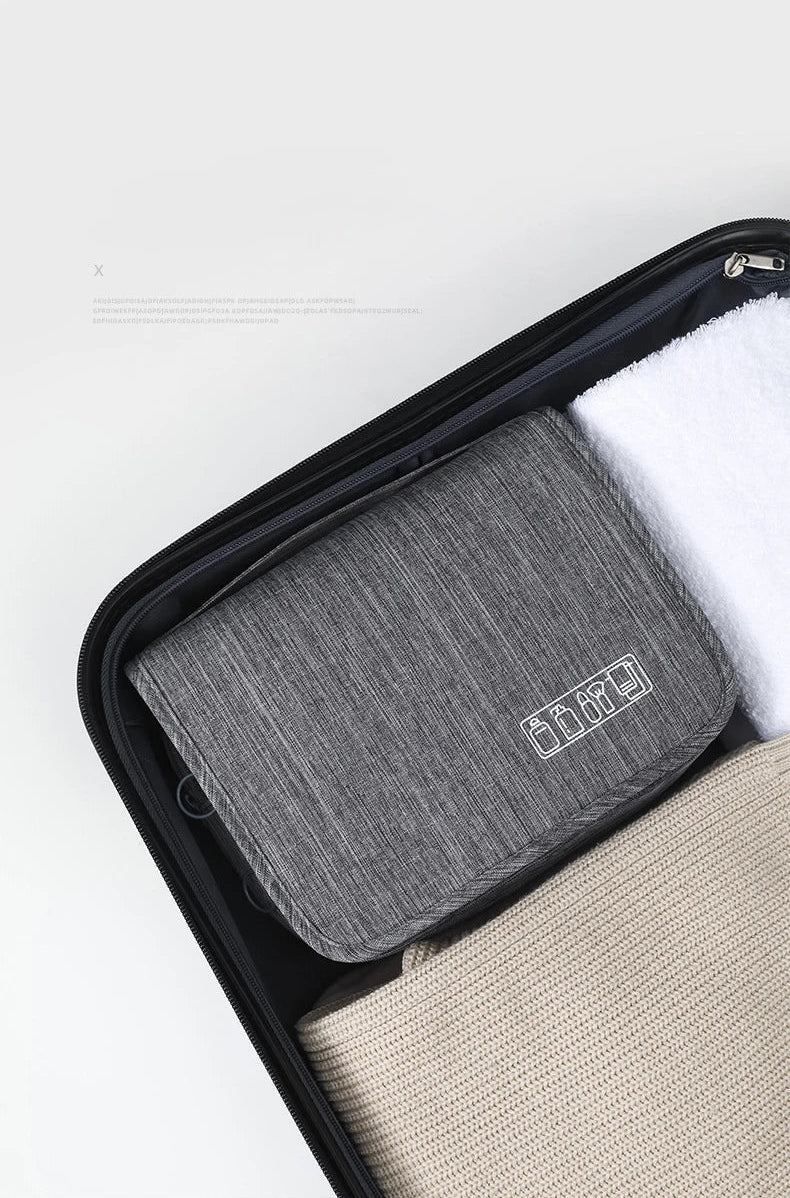 Grande trousse de toilette suspendue pour homme - organiseur de voyage