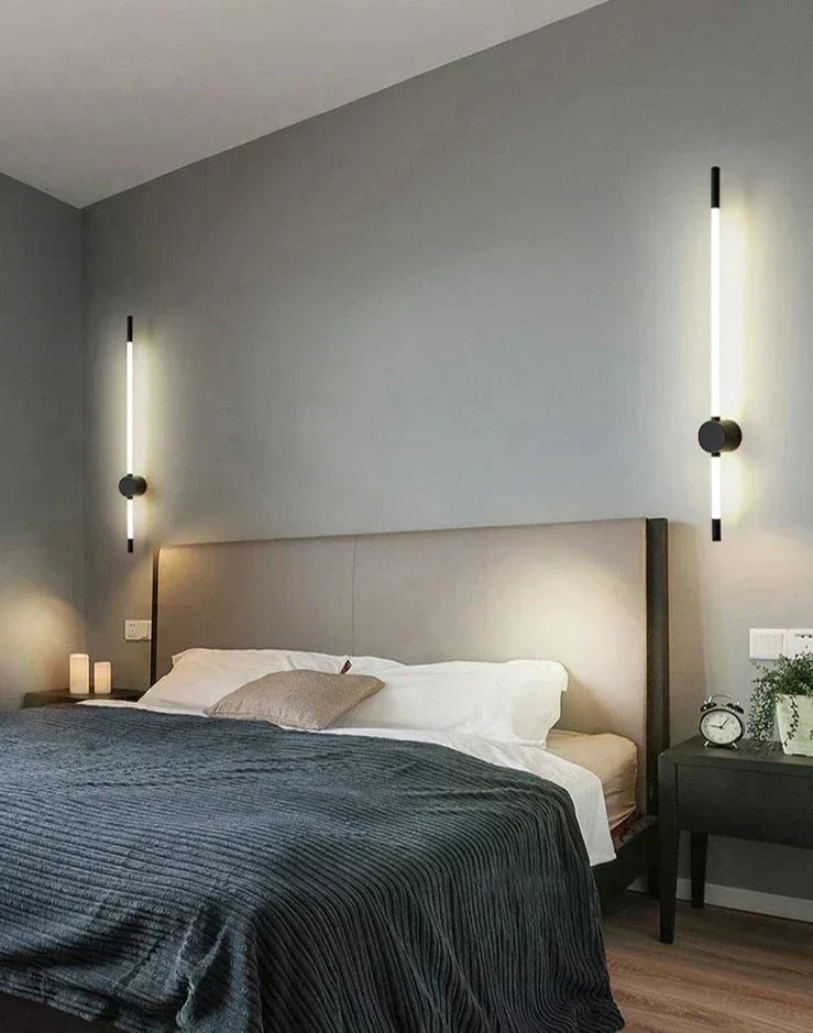 LumaFlex Vertical LED Wall Light — Slim Metal Finish, Energy Efficient Lighting