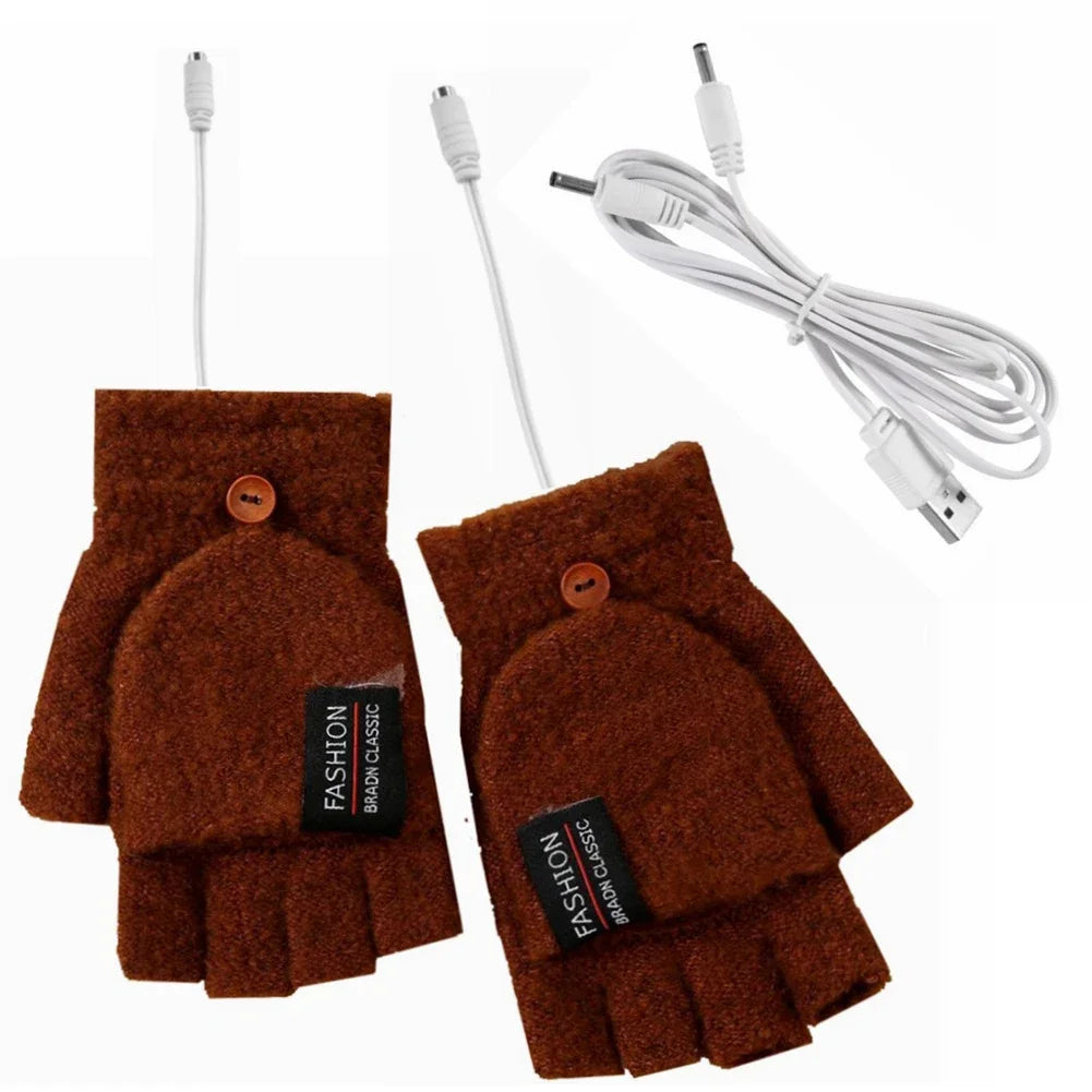 Gants chauffants rechargeables par USB avec trois niveaux de chaleur - Souliia