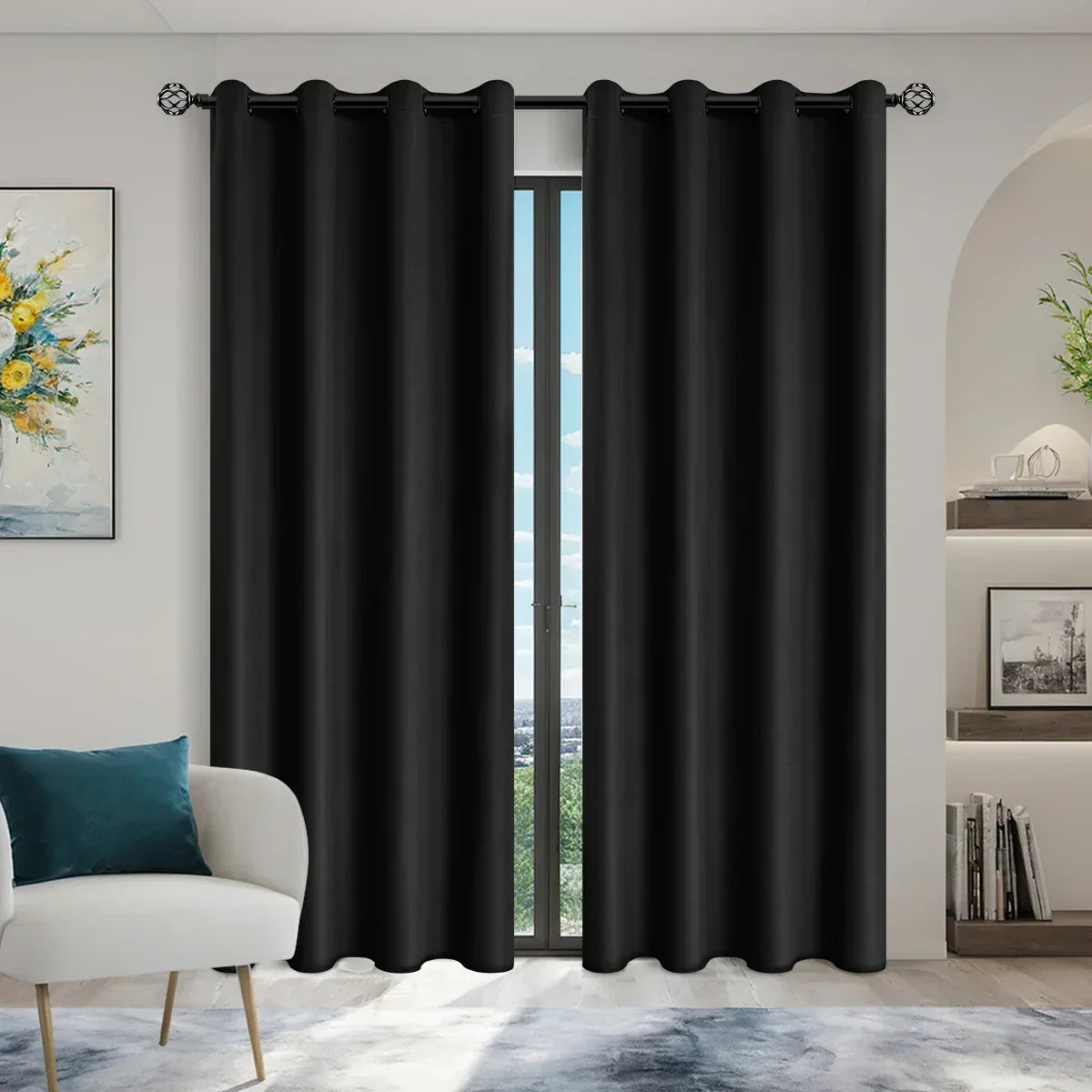 Luxedrape 100% Blackout Draperies — Coated Lining, Temperature Regulating Finish