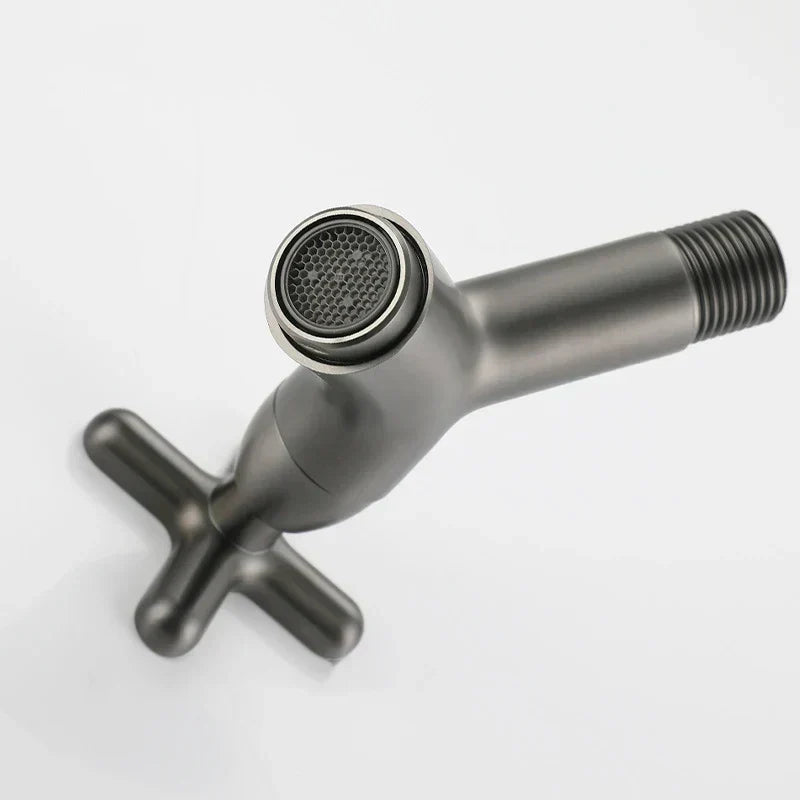 BrassFlow – Wall-Mounted Cold Water Tap in Solid Brass